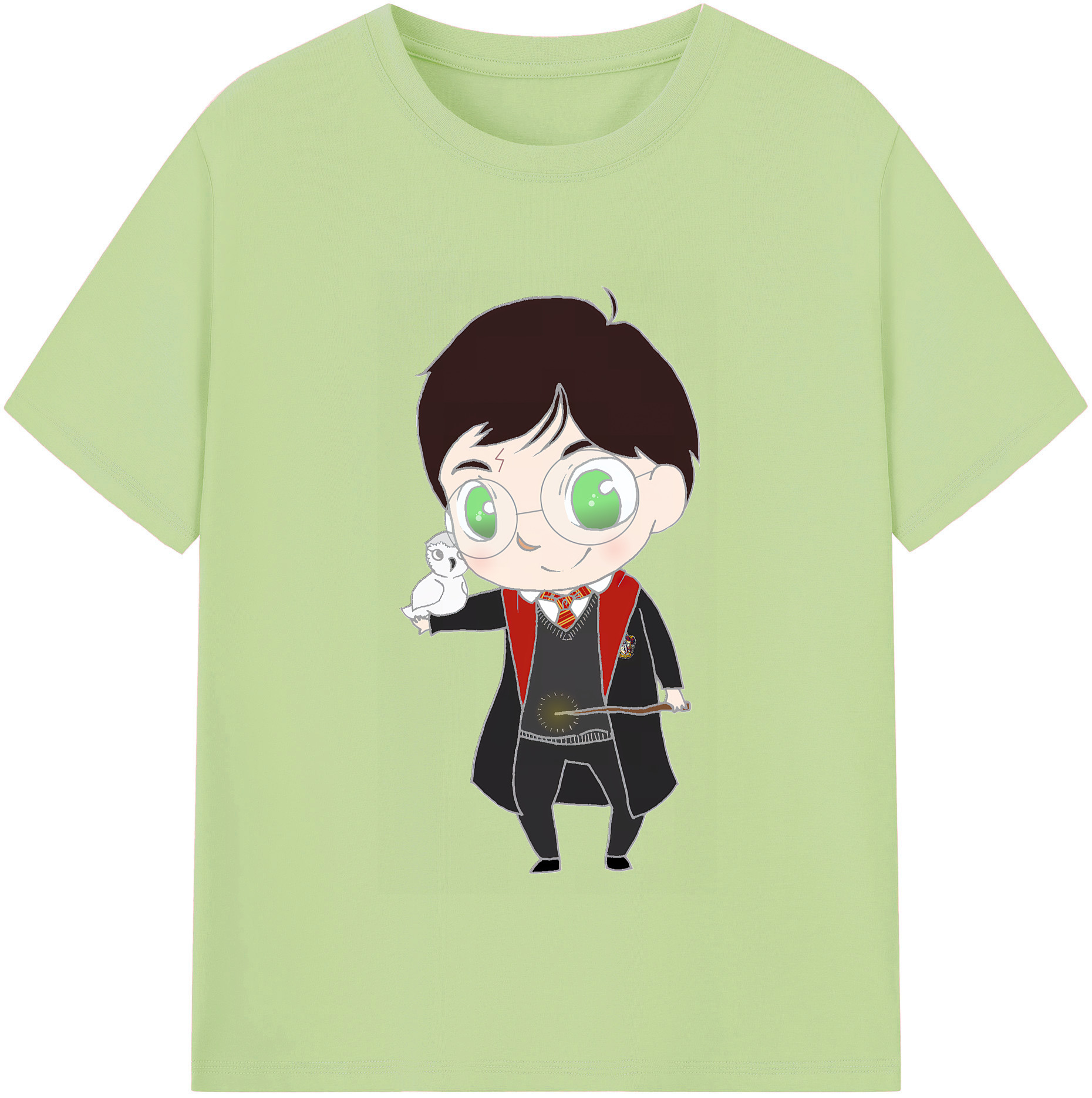（画像用） Harry Potter ハリー・ポッターシリーズ 綿100％半袖Tシャツ（フロントプリント）